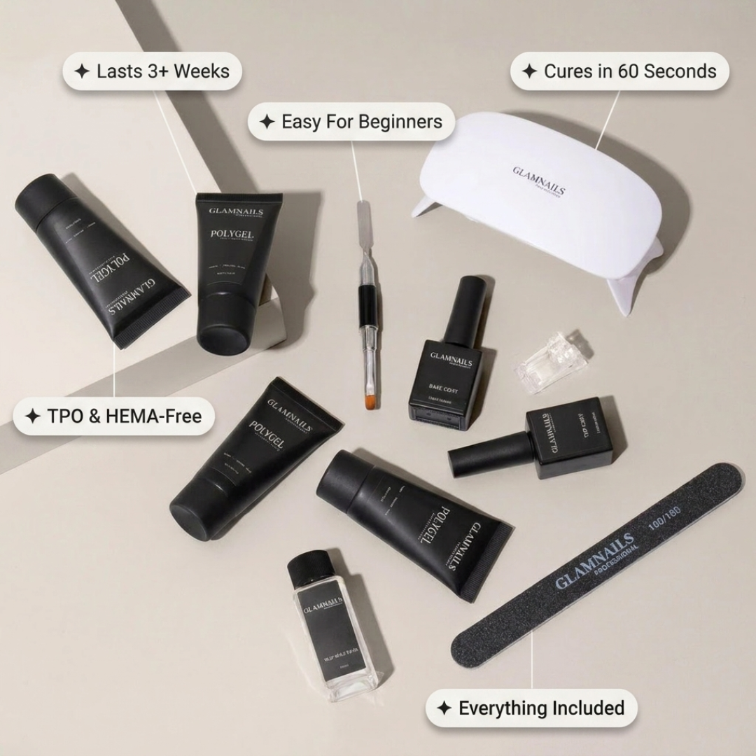 Polygel Starterset | 2+2 Gratis Kleuren Glamnailsprofessional