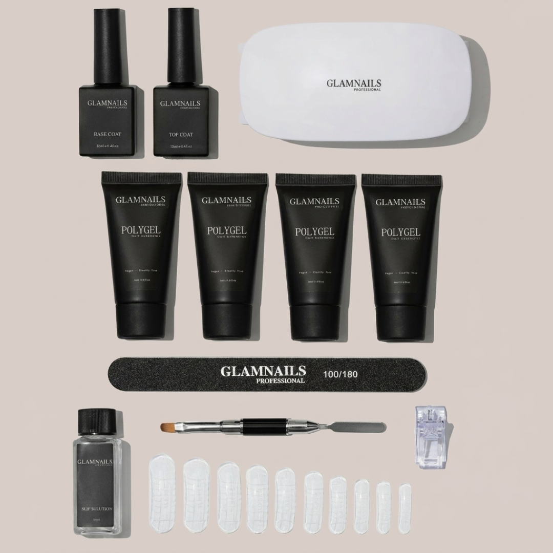 Polygel Starterset | 2+2 Gratis Kleuren Glamnailsprofessional