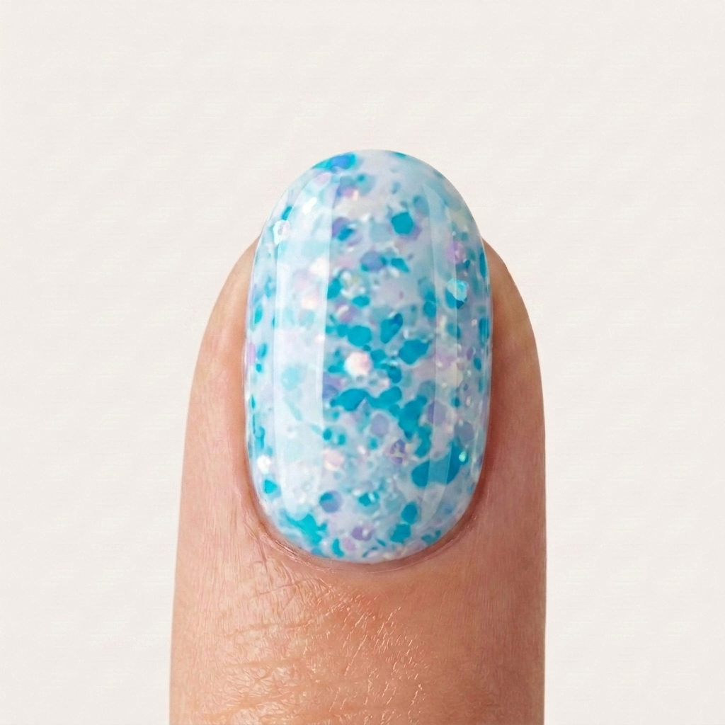 Polygel Island Shimmer Glamnailsprofessional