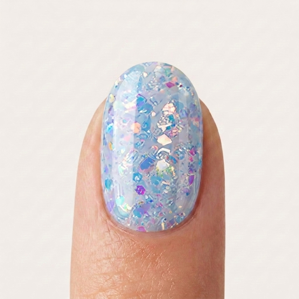 Polygel Seashell Mermaid Glamnailsprofessional
