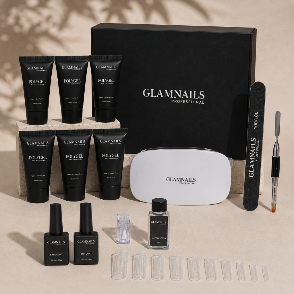 Polygel Starterset | 3+3 Gratis Kleuren Glamnailsprofessional 