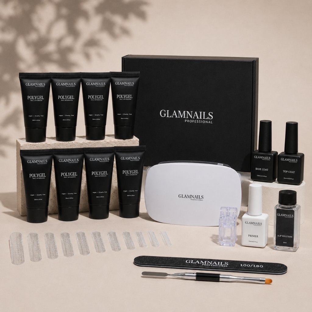 Polygel Starterset | 3+3 Gratis Kleuren Glamnailsprofessional 