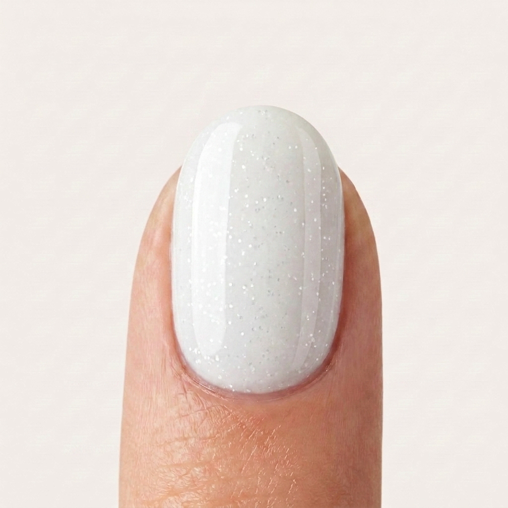 Polygel Snowflake Shimmer Glamnailsprofessional 